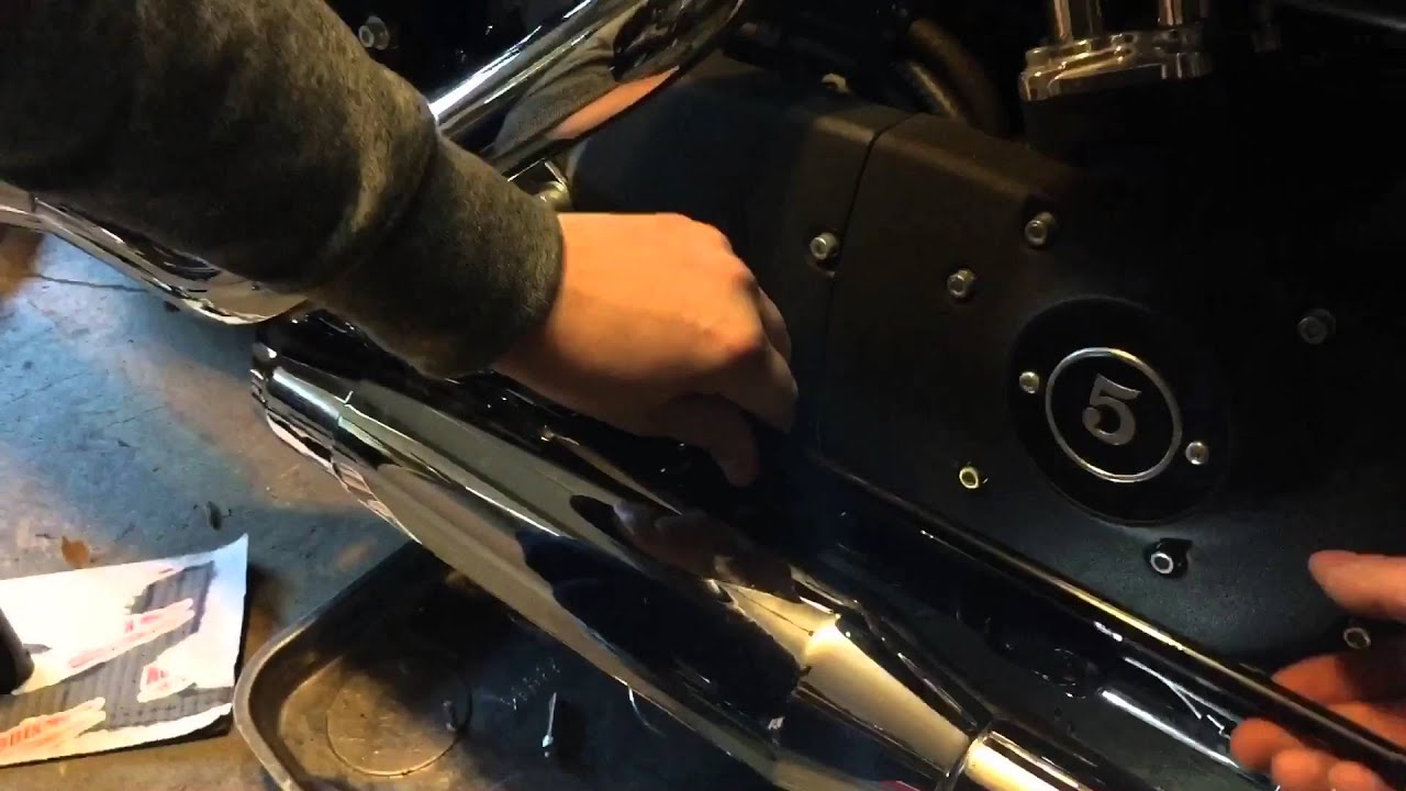 6 inch leg extensions 2015 Harley Davidson 48 - YouTube