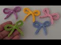Tığ İşi Fiyonk Nasıl Yapılır? Yeni Başlayanlar İçin I Easy Crochet Bow