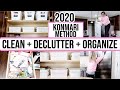 NEW! CLEAN + DECLUTTER + ORGANIZE WITH ME 2020 | KONMARI INSPIRED | HUGE DECLUTTER + CLEANING HACK