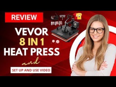 REVIEW Vevor 8 in 1 Heat Press: Unboxing, assembling and how to use Vevor  Sublimation Heat Press 