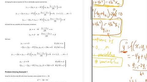 8.0 Two-point Boundary Value Problems using Finite Difference Method - Recorded Class Session