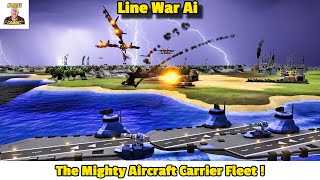 The Mighty Aircraft Carrier Fleet In Line War