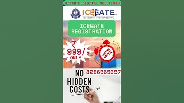 ICEGATE REGISTRATION #icegate #adcode  #importexport #icegateportal #exportbusiness