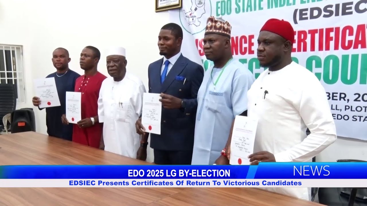 Дополнительные выборы в парламент в 2025 году: EDSIEC вручает сертификаты о возвращении победивши...