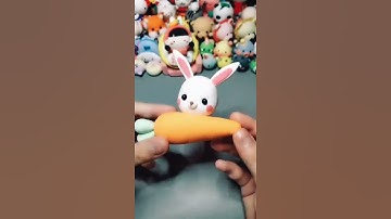 Hướng dẫn nặn chú thỏ và quả cà rốt cute| Instructions for making super cute bunnies and carrots