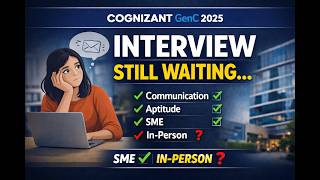 Cognizant GenC Update | Waiting for In-Person Interview After SME @cognizant