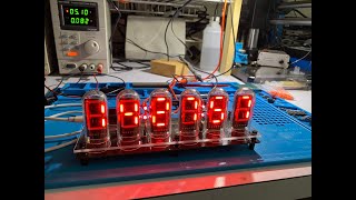 LED "Nixie" tube clock, ESP32, Arduino, 7 segment, LED filaments