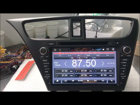 Android8.1 Car Radio GPS Multimedia Stereo For Honda Civic Hatchback