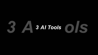 3 FREE AI Tools That Feel Illegal To Use 😳#ai #aitools #chatgpt #viralvideo #trendingnow#freeaitools