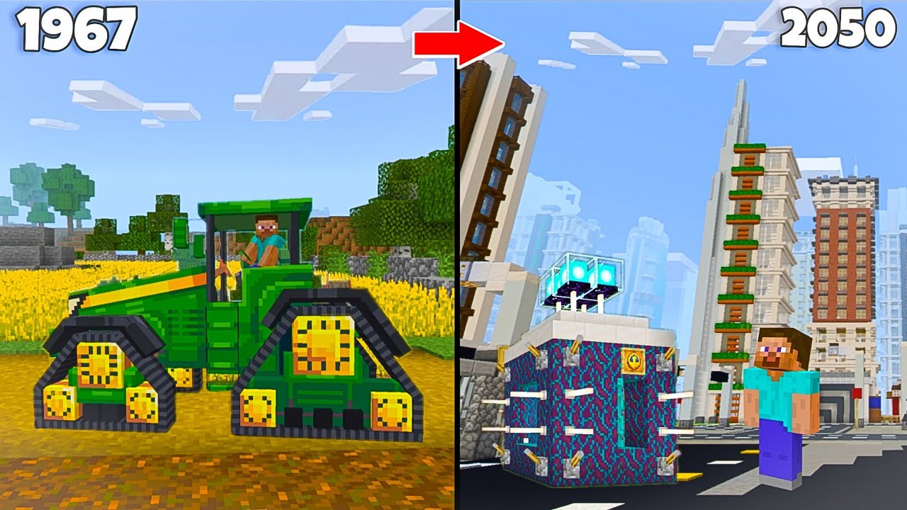 I arrived here in a time machine , Minecraft - YouTube