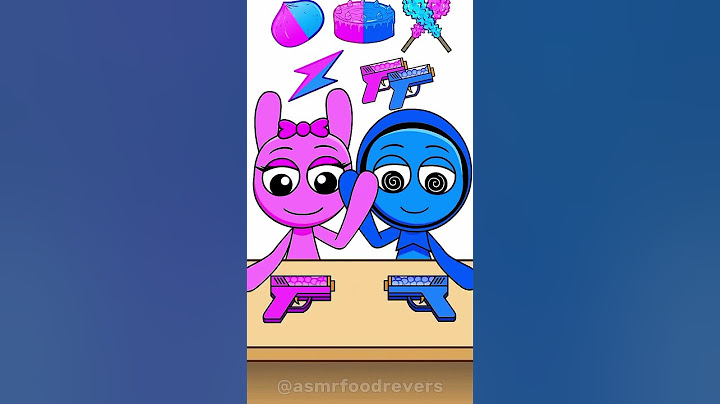 Sprunki Blue vs Pink Emoji Mukbang🐬🌺 #short #moomoostudio
