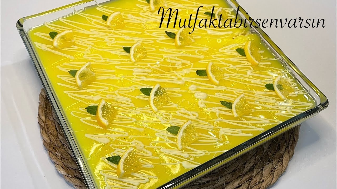 🍋Fırınsız ❌ Limonlu Tiramisu Tarifi 🍋👍