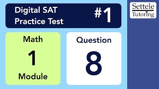 Digital SAT 1, Math Module 1, Question 8 (algebra)