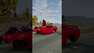 Dodge Challenger против столба! 💥🚘 #short #shorts #beamngdrive