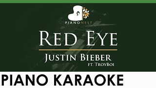 Download Lagu Justin Bieber - Red Eye ft. TroyBoi - LOWER Key (Piano Karaoke Instrumental) MP3