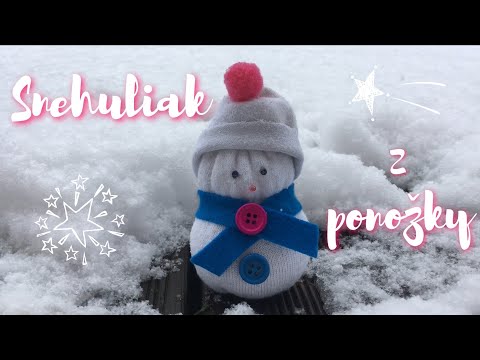 Video: DIY Ponožkový Snehuliak