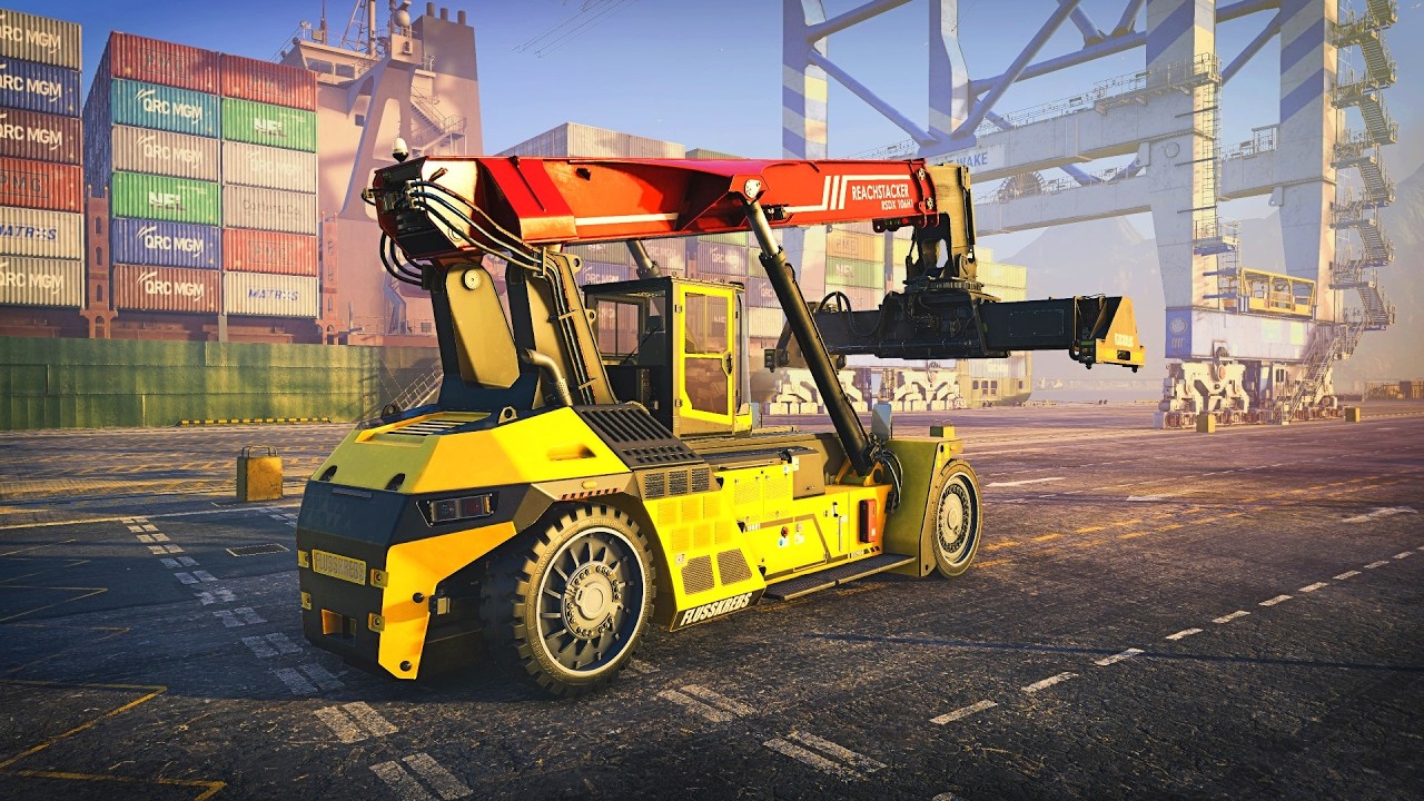 IT IS HERE! DAY 4 - DOCKED - Starting My Career in this Heavy Equipment Simulator at a Port!