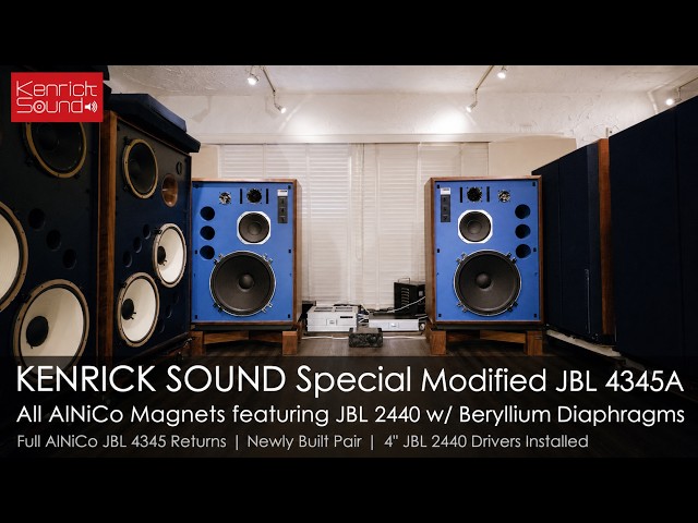 Full AlNiCo JBL 4345 Returns! Freshly Built Pair with 4-Inch JBL