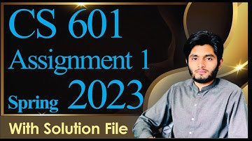 cs601 assignment 1 2023