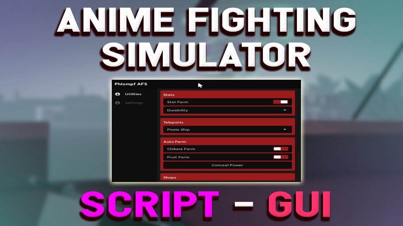 Anime Fighting Simulator Script - (stats farm, teleports, auto farm ...
