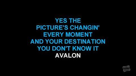 Avalon Karaoke version - Karaoke performance video thumbnail