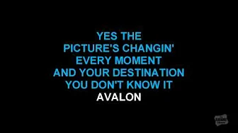 Avalon in the style of Roxy Music karaoke video Avalon in the style of Roxy Music karaoke video