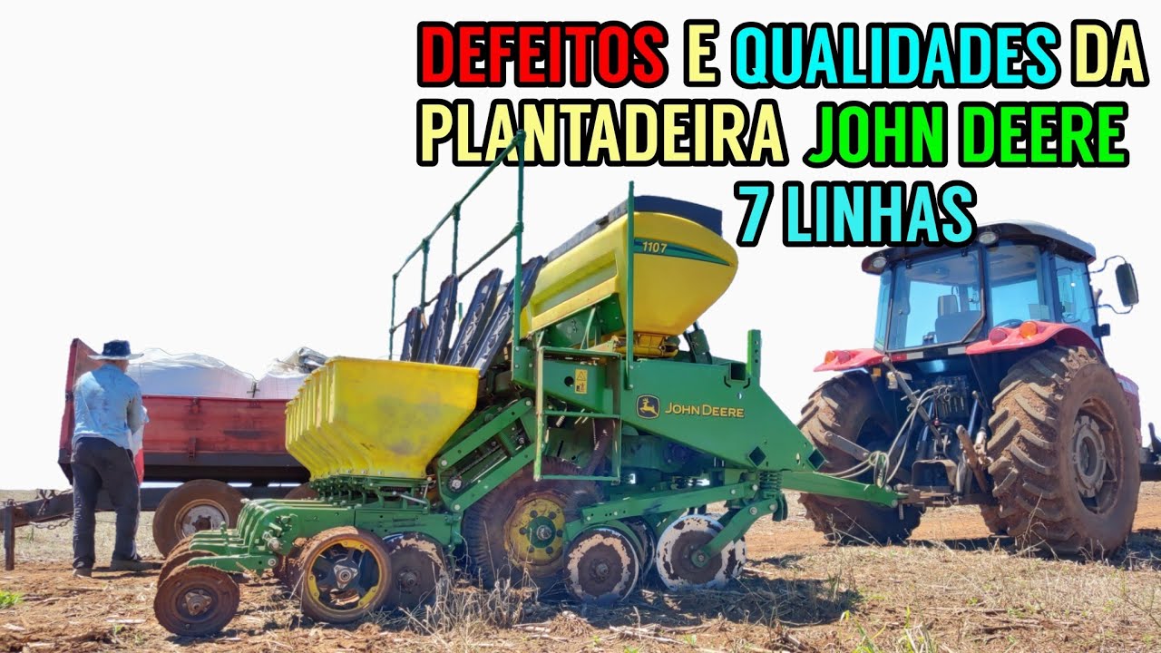 Plantando SOJA com a plantadeira JOHN DEERE 7 linhas (safra 2021/2022)