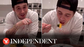 Brooklyn Beckham makes omelette with £350 ingredient