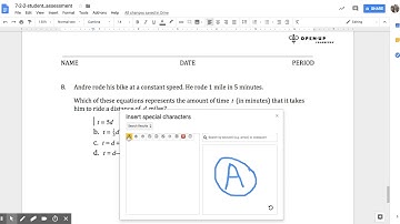 How to Make Circled Letters for Multiple Choice Items in Google Docs