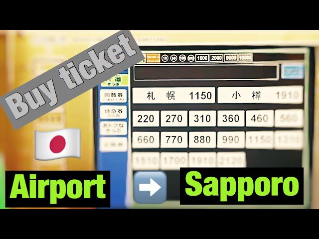 How to buy ticket New Chitose Airport to Sapporo Station class=