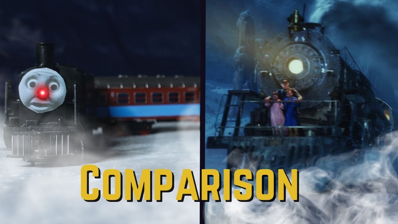 Polar Express Ice Drifting Parody v. Original Ice Drifting Scene - A Side by Side Comparison