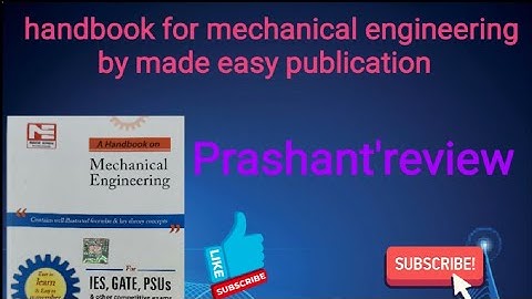 handbook of mechanical engineering by made easy publication#mechanicalengineering #madeeasy