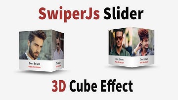 3D Cube Effect Swiper Touch Slider Using HTML & CSS & SwiperJs