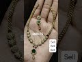 A green stone necklace gives u a beautiful look that comes @550+free shipping #trending #jewellery