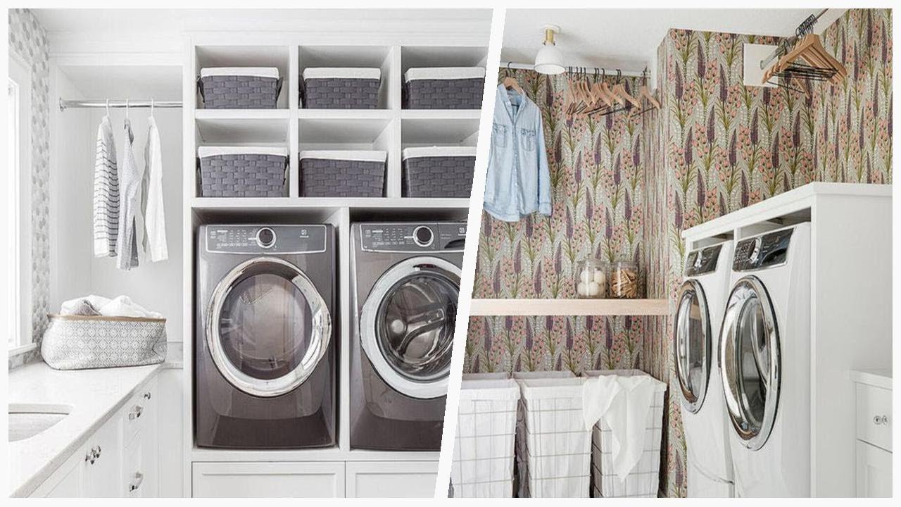 Maximizing Space: Chic Laundry Room Designs with Shaker Cabinets ...
