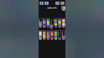 Water Color Sort Level 478 Solution WalkThrough Gameplay