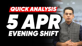 🚨5th April Evening Shift Analysis in 90 seconds | JEE Main 2024 | MathonGo | Anup Sir