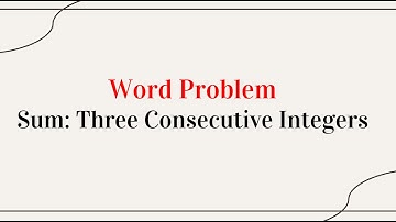 Sum of Three Consecutive Integers