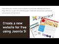 Build a free website from scratch with Joomla 5 - simple to follow + chapter timings in description.