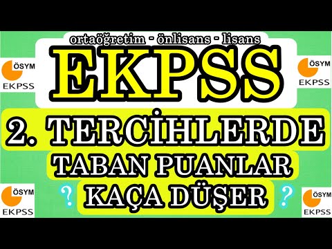 EKPSS 2. TERCİHLER PUANLAR KAÇA DÜŞER ? TABAN PUANLAR KAÇA DÜŞER.EKPSS TERCİH 2021.EKPSS 2022.EKPSS