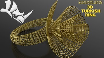 Turkish Ring Mastery: Rhino 3D Modeling (Pattern Hack!) | #JewelryCAD