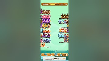 Bird sort 2 colour Puzzle game levels 50 #games #gameplays #pubgmobile #puzzle #livestream