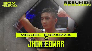 RESUMEN | Miguel ‘Fantástico’ Esparza vs Jhon Edwar Asprilla | Box Televisa | TUDN