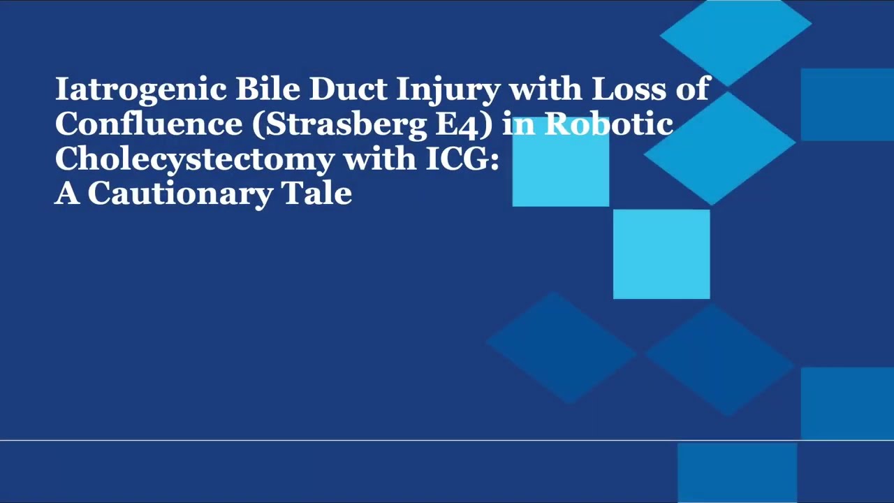 Robotic Common Bile Duct Transection with Loss of Confluence Strasberg E4, submitted to SAGES 2024