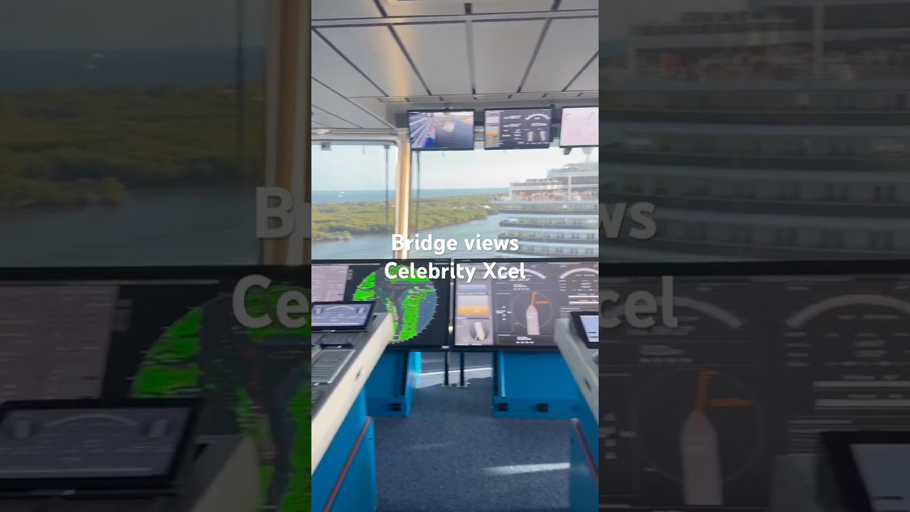Bridge views from the Celebrity Xcel. #harborpilot #cruise #cruiseship #celebritycruises