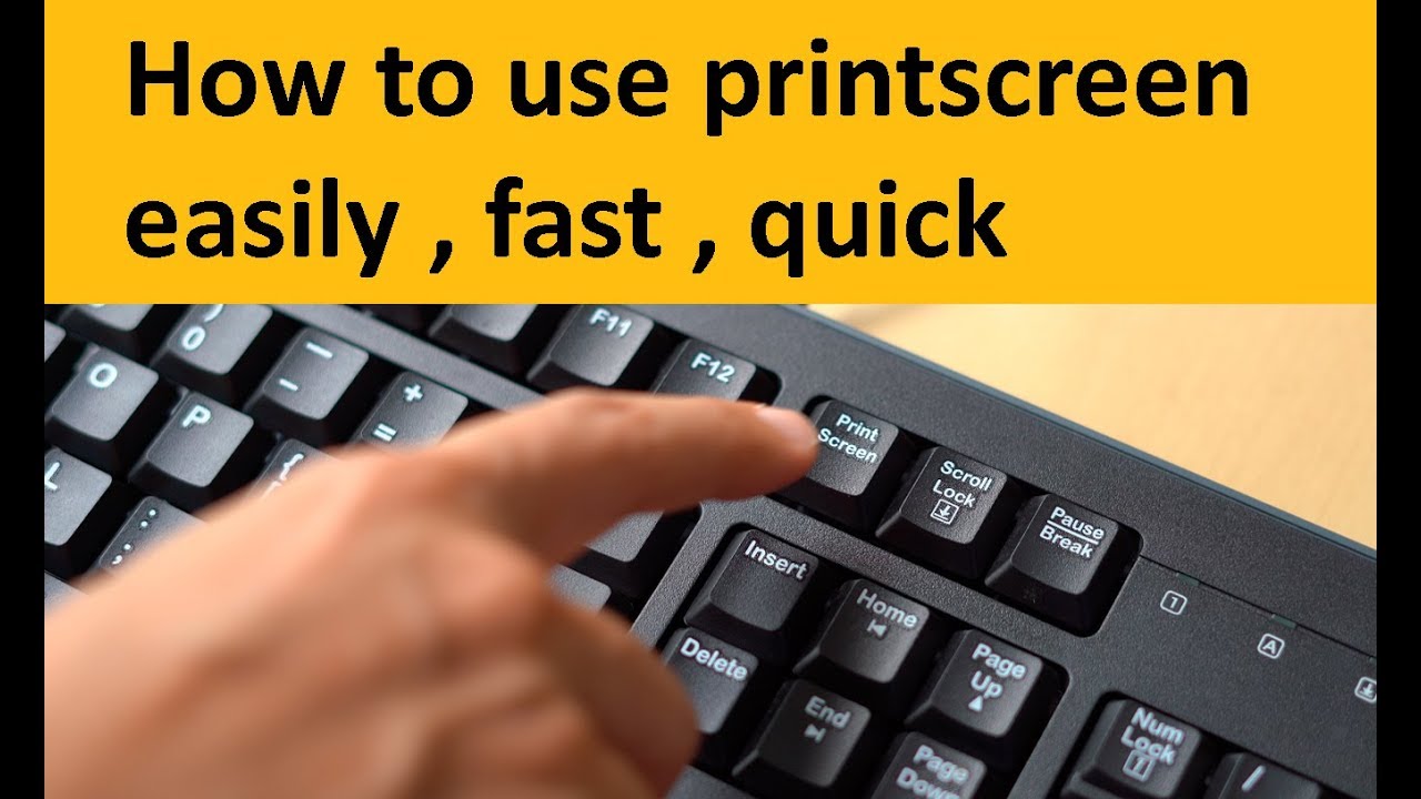 How To Print Screen Quick Guide YouTube