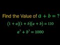 ||USA Math Olympiad Algebra Simplification || Mathematical Olympiad ||Solve For a+b || Math Olympiad