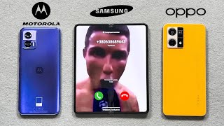 OPPO Reno 7 vs Moto Edge 30 Neo Who Faster Calling to Galaxy Z Fold Incoming call & Ougoing Call