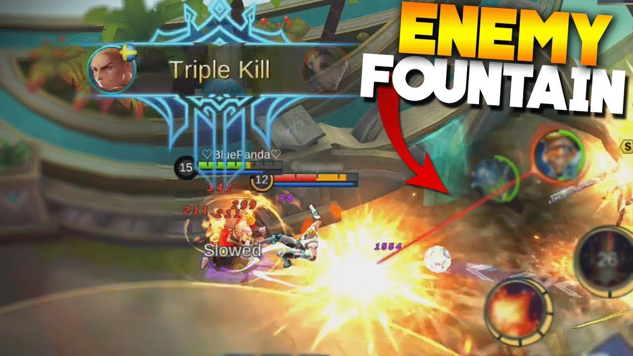 Valir ONE Hitting Enemies In Their Fountain Mobile Legends YouTube