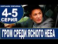 ГРОМ СРЕДИ ЯСНОГО НЕБА 4, 5 СЕРИЯ (сериал 2021). Грім серед ясного неба. Анонс и дата выхода